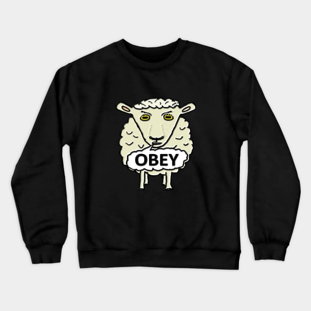 Obey Sheep Crewneck Sweatshirt by Mark Ewbie